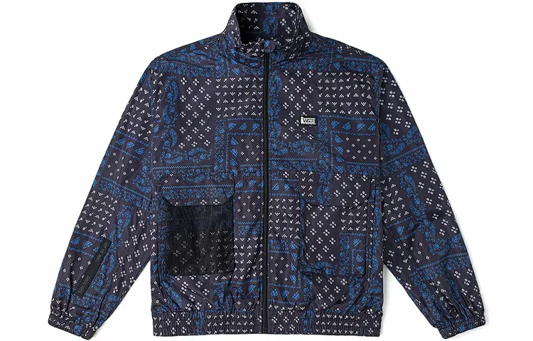 Vans Jackets Women's Navy Blue Stand Collar Moderate