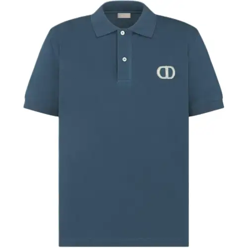 DIOR FW25 Polo Shirt Men's Blue