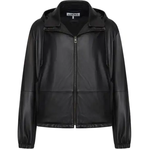 LOEWE Hooded Leather Jacket
