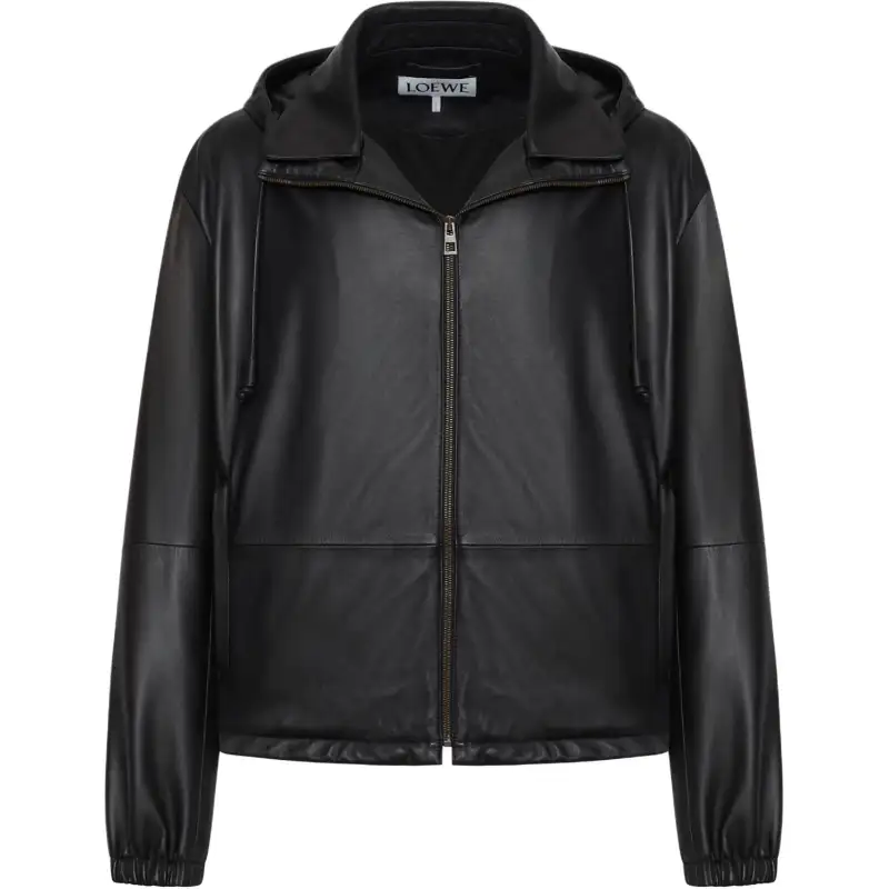 LOEWE Hooded Leather Jacket