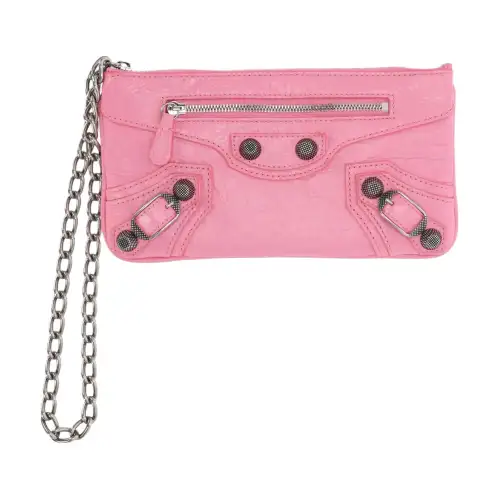 Balenciaga Sheepskin Wallet Women's Pink