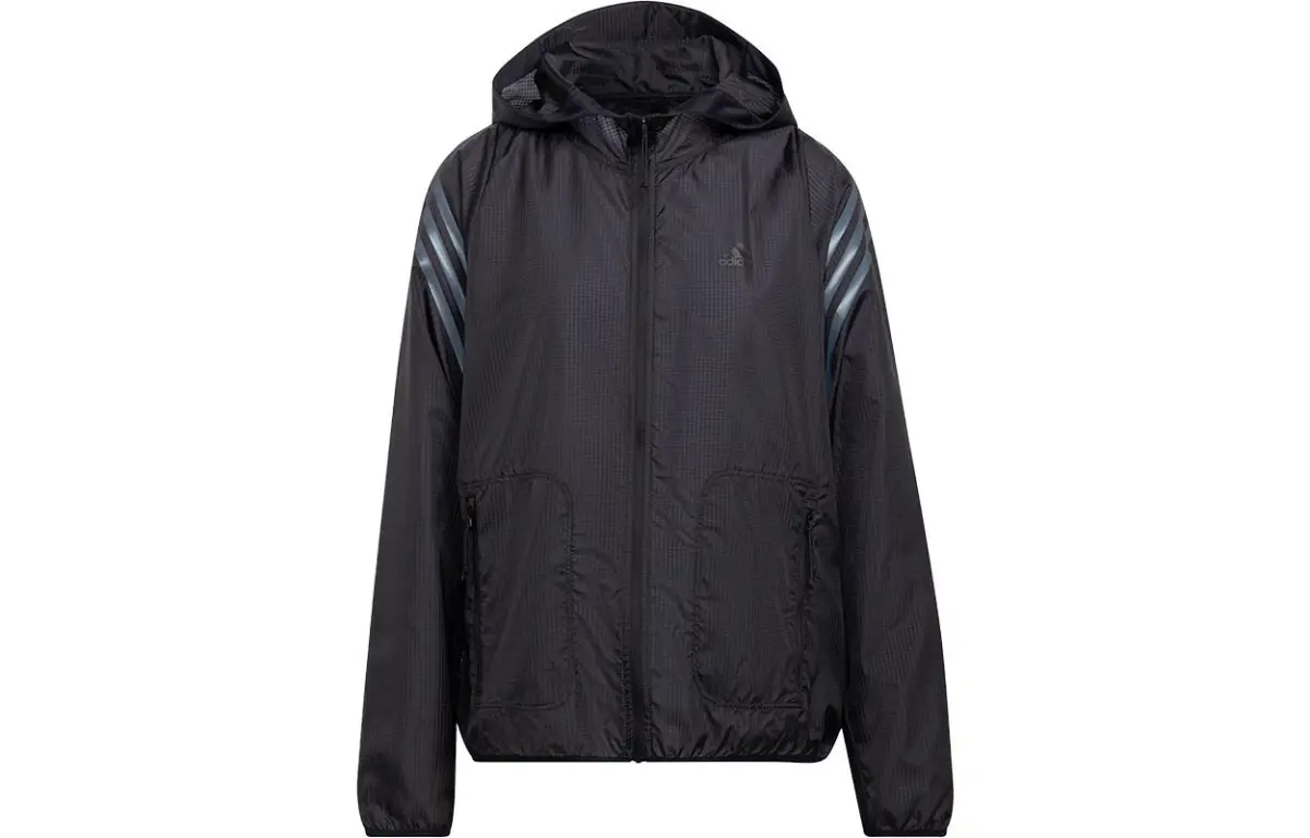 Adidas Jackets Women's Black Hooded Moderate Other