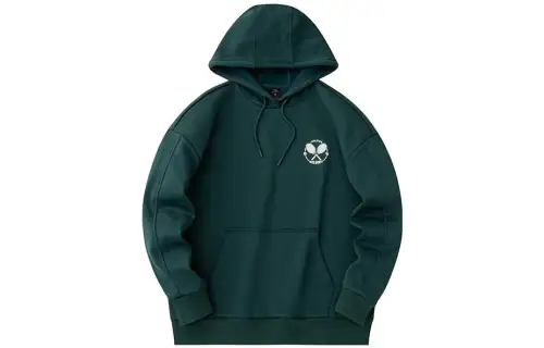 ANTA Life Collection Sweatshirts Women's Gulf Green Hooded Thickened Regular