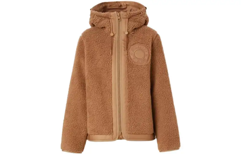 Burberry Jackets Women's Khaki Hooded Moderate Other