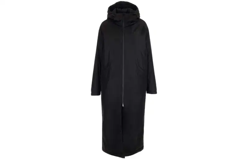 zip-up hooded raincoat