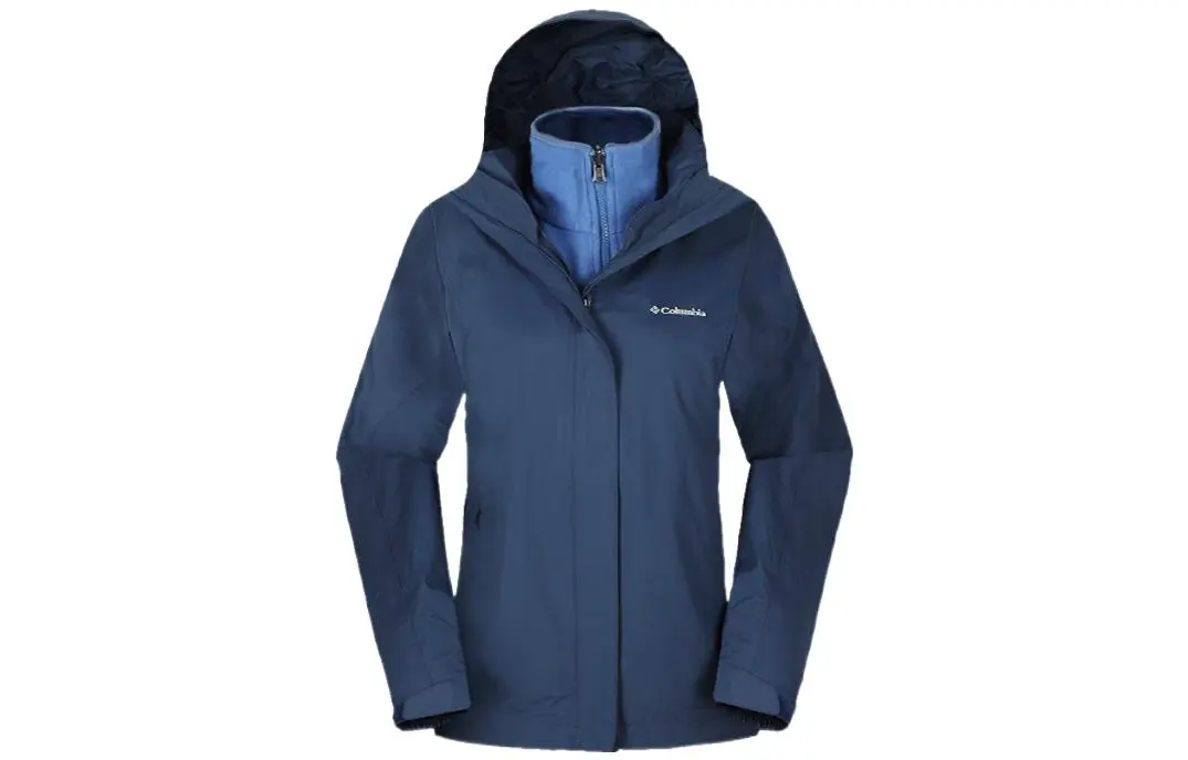 Columbia Jackets Women's Blue Hooded Moderate Other