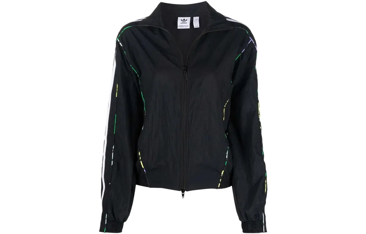Adidas Originals Floral-piping Woven Track Top