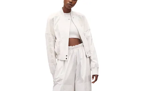 HERMES Jackets Women's White Baseball Collar Moderate Other