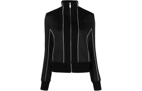 OFF-WHITE contrast-trim stretch-cotton track jacket
