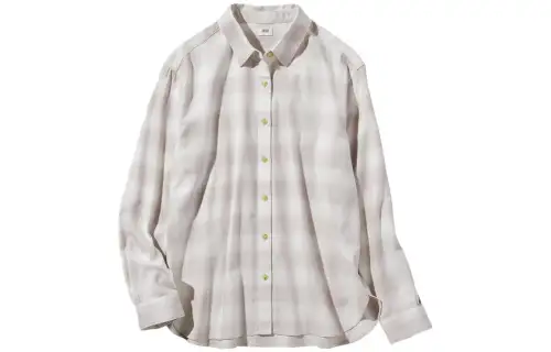 UNIQLO Shirt Women's Light Gray