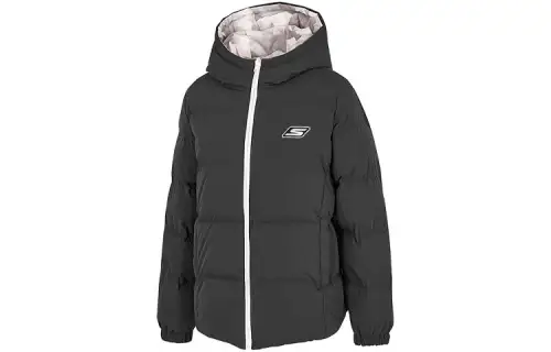 Skechers Down Jackets Women's Hooded Moderate Puffer Jacket
