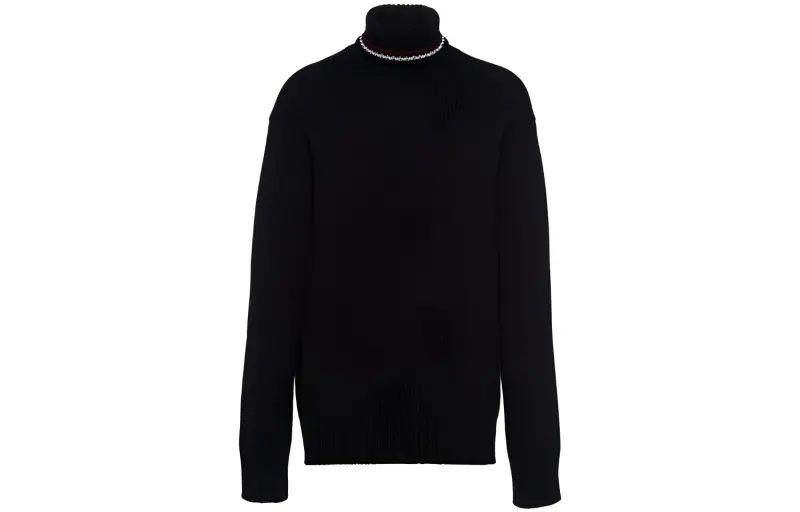 PRADA Sweaters Men's Black Turtleneck Moderate Other