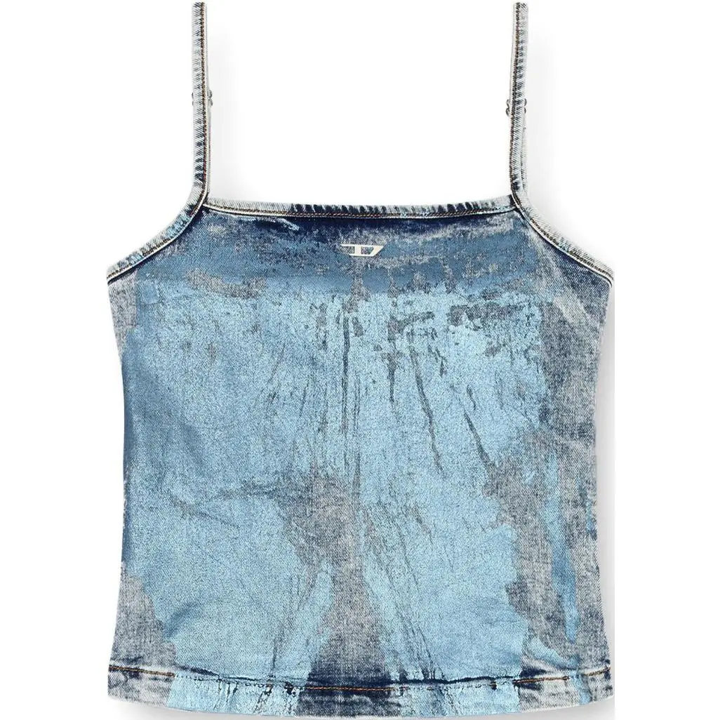 DIESEL De Ila S Metallic Effect Cropped Top