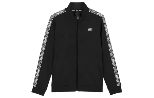 Skechers Jackets Women's 0018 Carbon Black Stand Collar Moderate Other