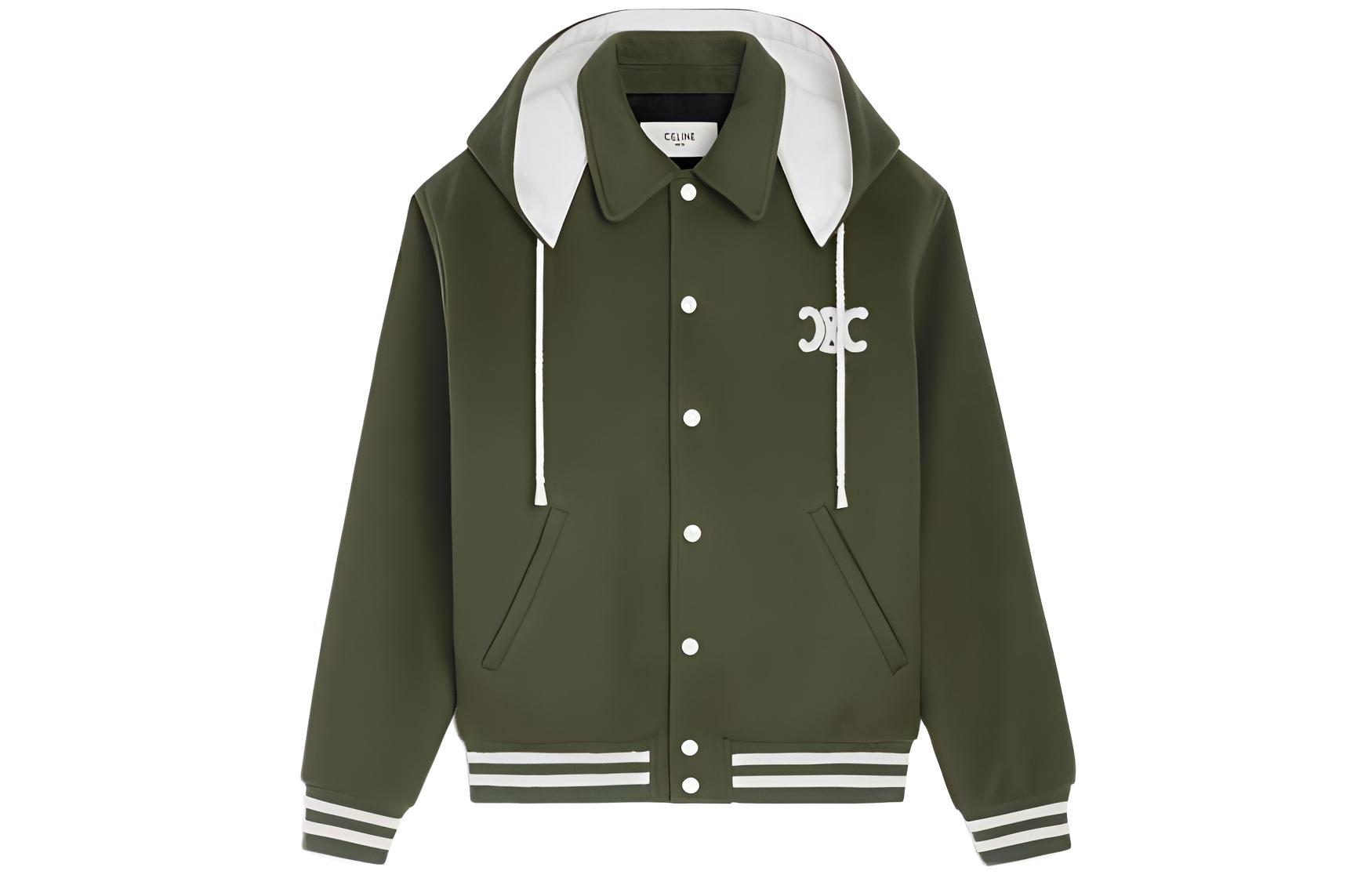 Женская куртка CELINE CELINE FW22 Logo (зеленая)