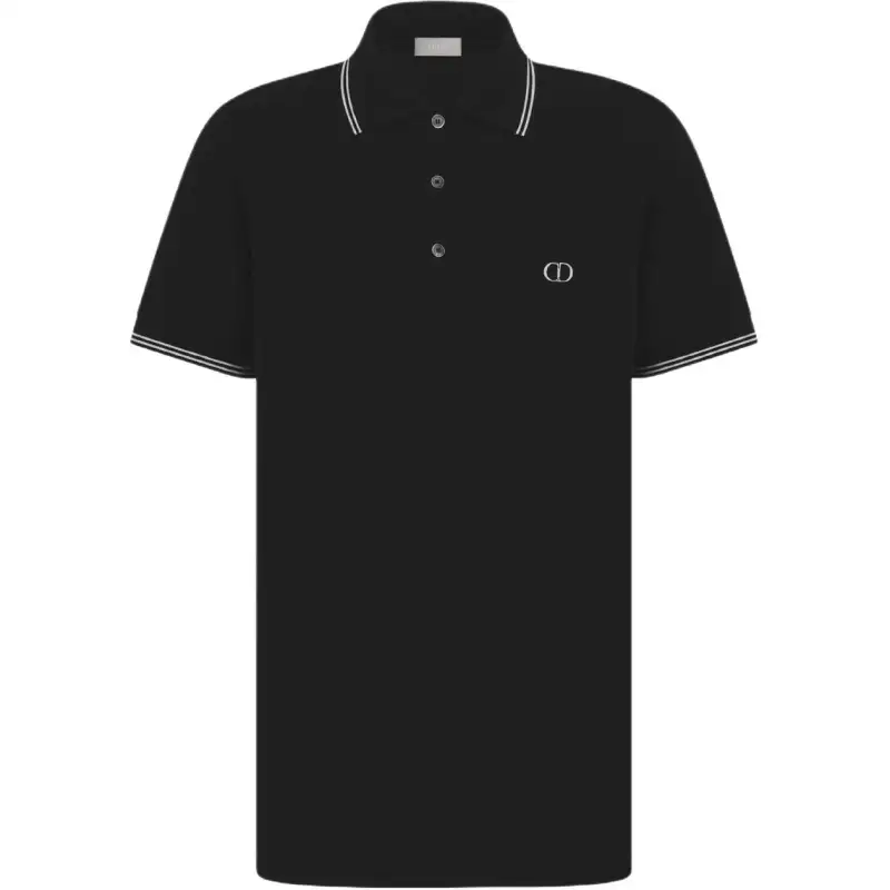 DIOR FW25 Polo Shirt Men's Black