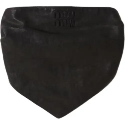 MIU MIU Nappa Leather Top Strapless Top Women's Black