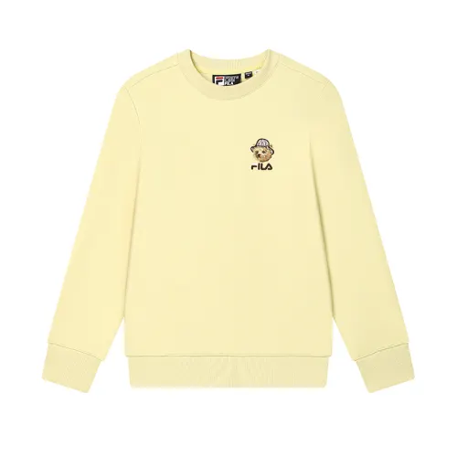 FILA Sweatshirt Women's Yellow Floral Rhododendron