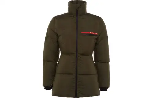 PRADA Down Jacket Women's Army Green