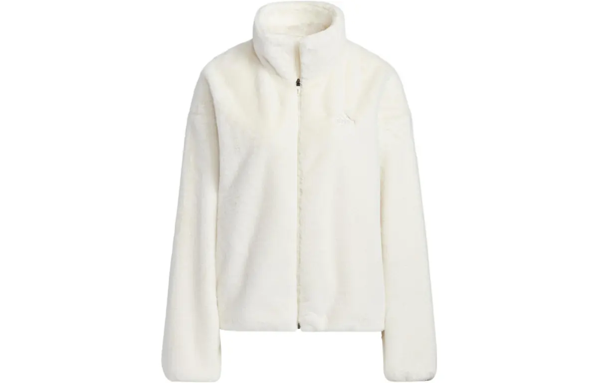 Adidas Jackets Women's White Stand Collar Moderate Other
