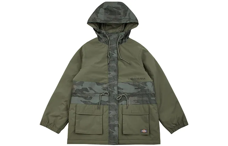 Dickies Jackets Women's Army Green Hooded Thickened Workwear
