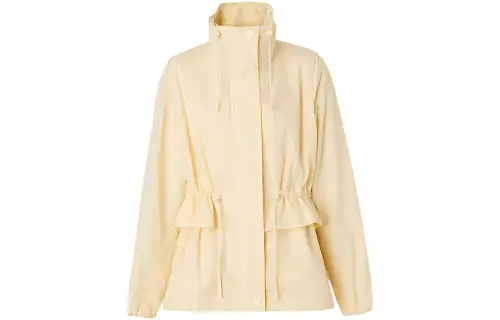 Burberry Jackets Women's Yellow Stand Collar Moderate Other