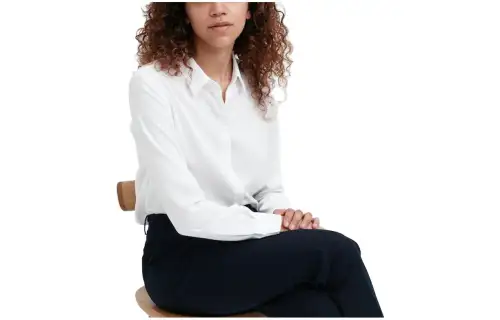 UNIQLO Shirts Women's White Pointed Collar Moderate Other
