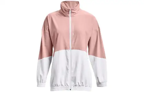 Under Armour Jackets Women's Pink Stand Collar Moderate Straight Fit