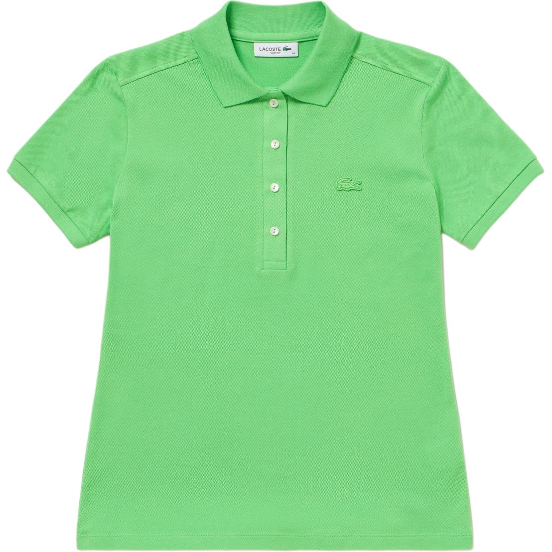 Женская футболка LACOSTE PoloPolo (зеленая)