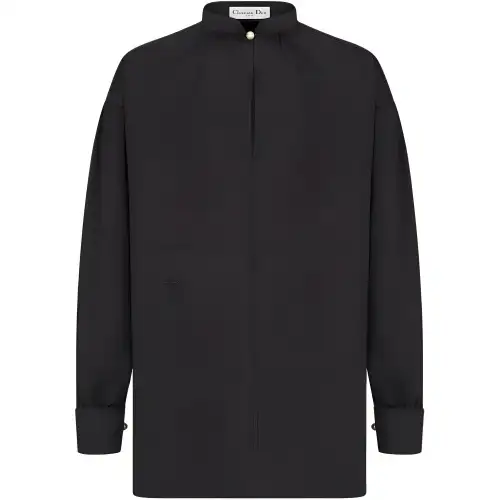 Christian DIOR Logo Embroidered Long Sleeved Shirt