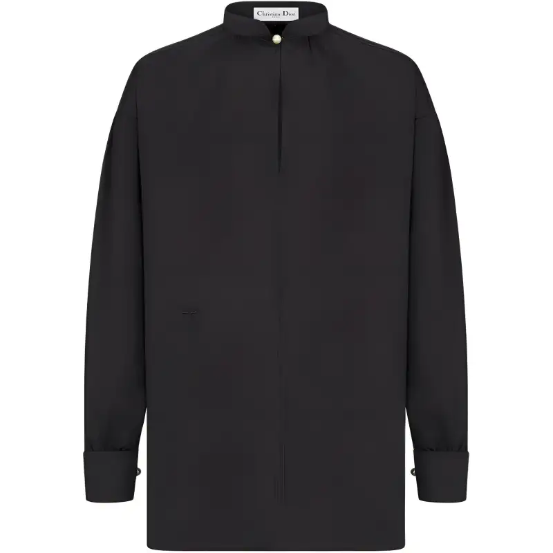 Christian DIOR Logo Embroidered Long Sleeved Shirt