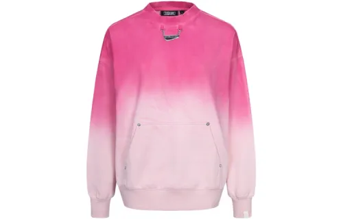 EVISU Sweatshirts Women's Pink Crew Neck Moderate Regular