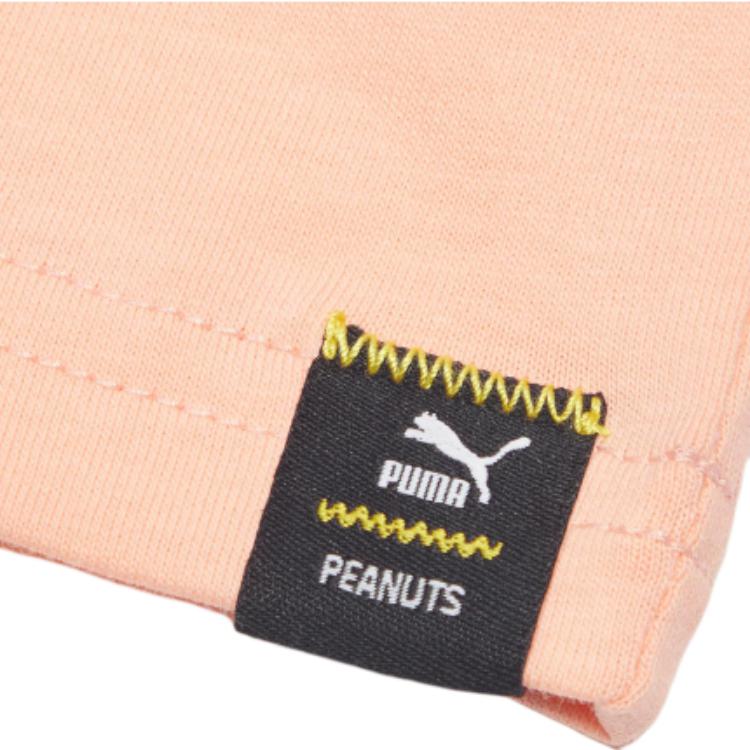 Женские футболка PUMA PUMAPEANUTS TLogo (бежевый) — фото 3