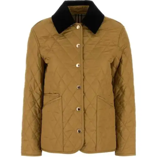 Burberry Quilted Cord-Collar Jacket