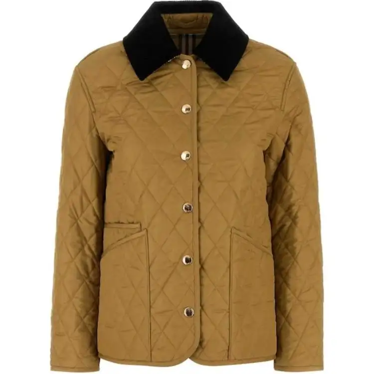 Burberry Quilted Cord-Collar Jacket