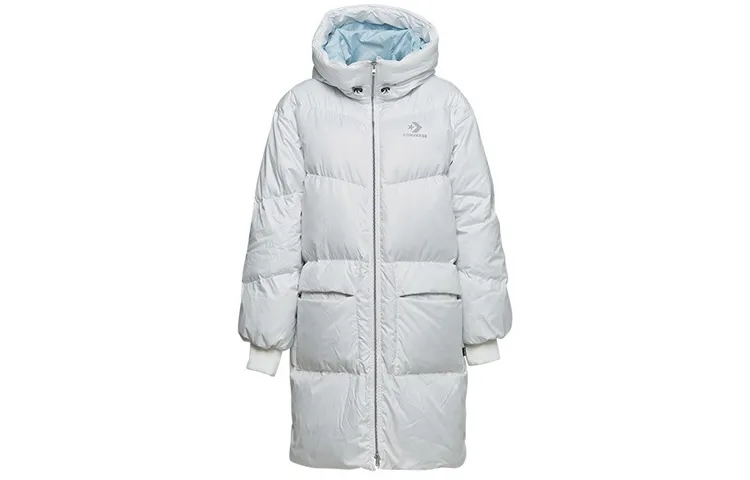 Converse Down Jackets Women's White Hooded Moderate Other