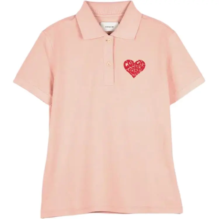 COACH SS24 Polo Shirt Women's Pink