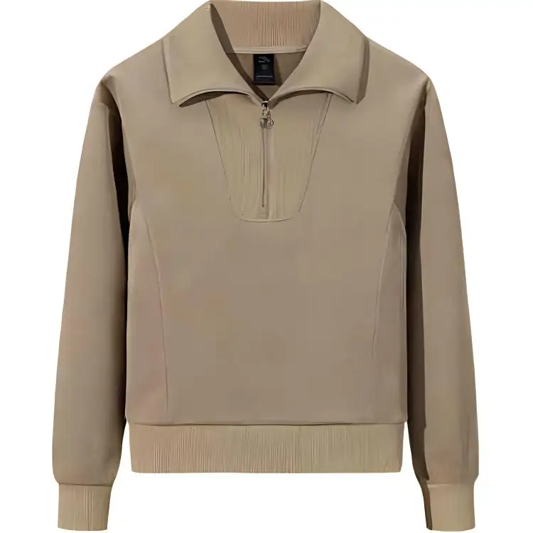 Anta Comprehensive Training Collection Sports Lifestyle Collection Sweatshirt Women's Walnut Khaki