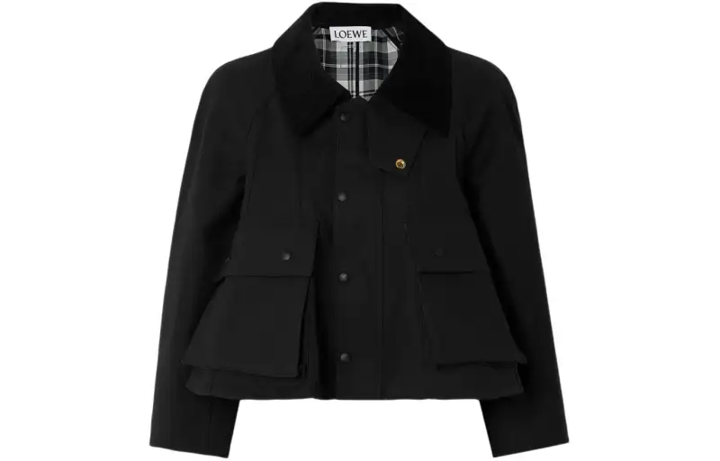 LOEWE Trapeze Jacket 'Black/Grey/White'