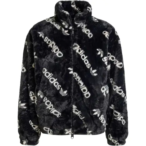 Adidas Originals ALLOVER PRINT FUR Jackets & Coats Women's Black