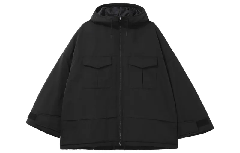 UNIQLO X White Mountaineering Women's Hybrid Down Oversized Parka Black