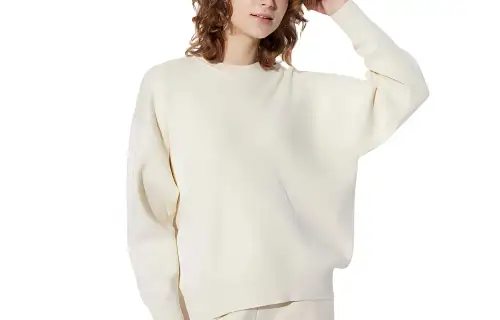 UNIQLO Knitwear Women's Ivory Crew Neck Moderate Other