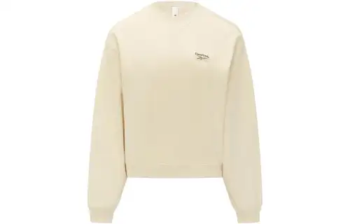 Reebok Sweatshirts Women's Ecru Crew Neck Moderate Other