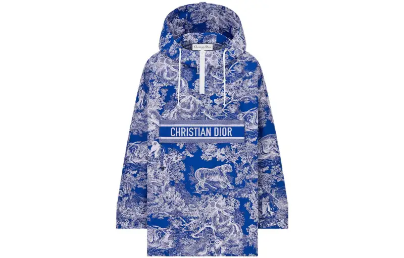 DIOR Quarterly New Products Jackets Women's Blue Hooded Moderate Other
