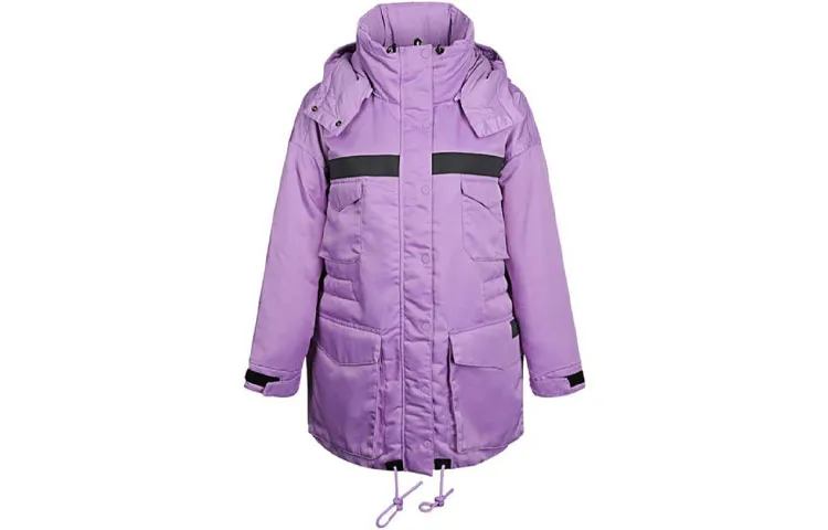 Nike Down Jackets Women's Purple Detachable Hood Moderate Other