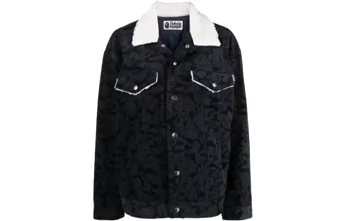 A BATHING APE Bape Jackets Women's Dark Blue Lapel Moderate Other