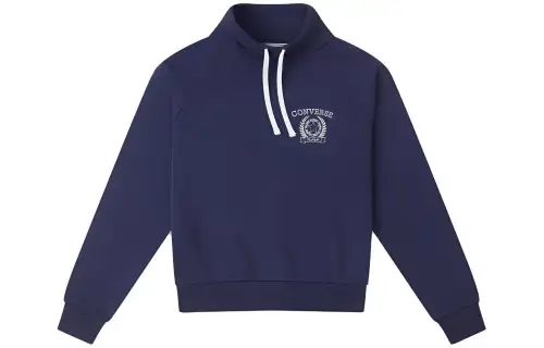 Converse Sweatshirts Women's Marine Blue Half Turtleneck Moderate Regular