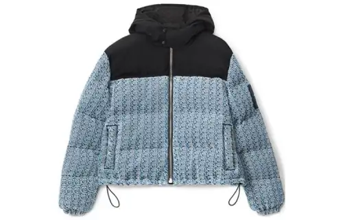 alexander wang LOGO JACQUARD COLORBLOCK PUFFER