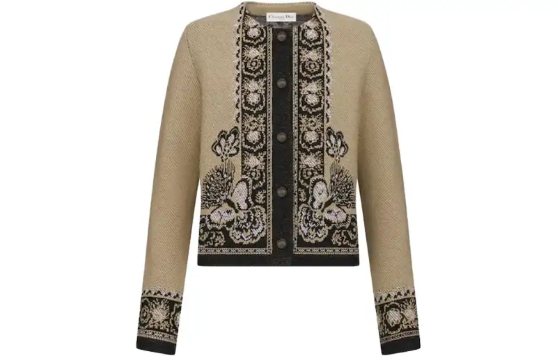 DIOR SS24 Knitwear Women's Beige Yellow