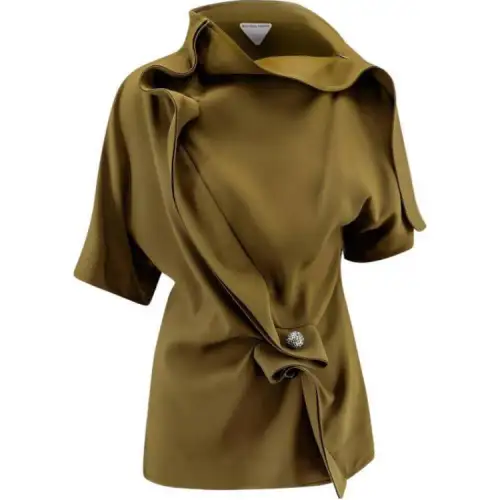 Bottega Veneta Piercing Detailed Zipped Top